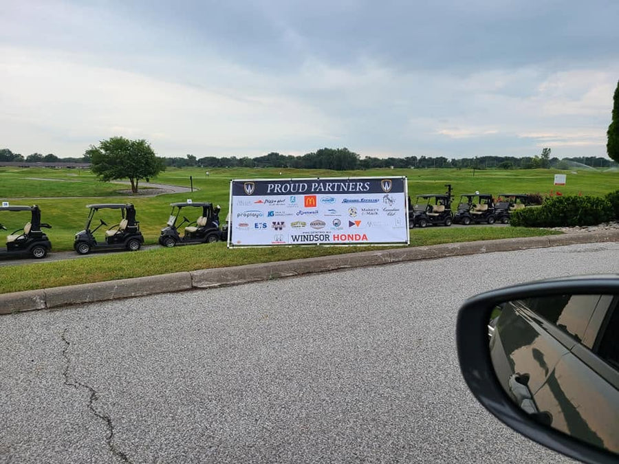 Sponsorship Vinyl Banner on Stand