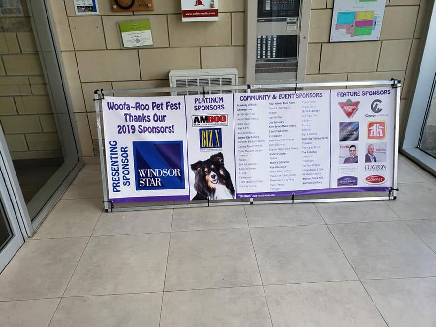 Sponsorship Vinyl Banner on Stand